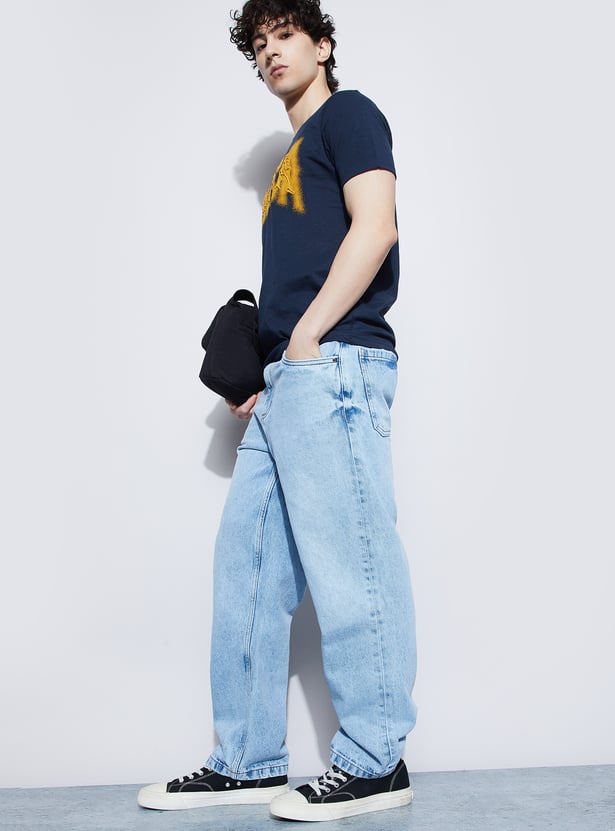 FORCA Washed Loose Fit Jeans
