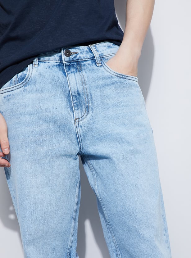 FORCA Washed Loose Fit Jeans