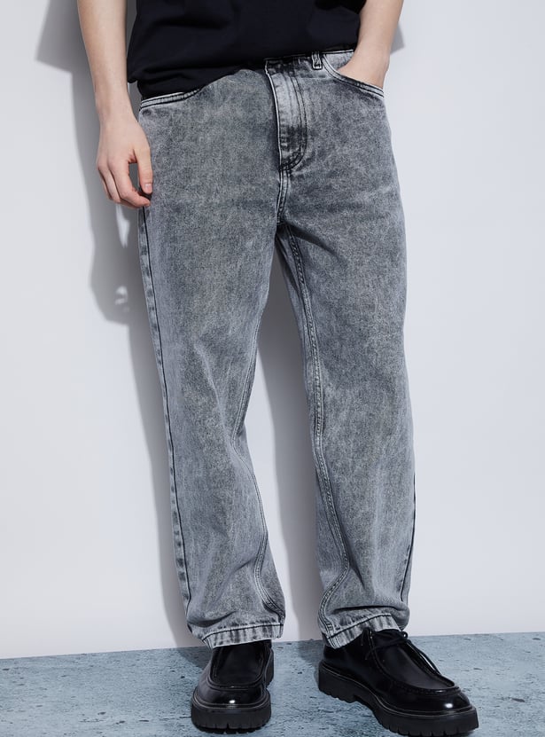 FORCA Washed Loose Fit Jeans