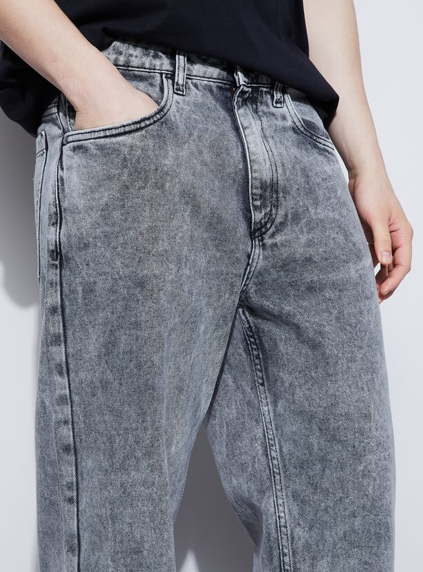 FORCA Washed Loose Fit Jeans