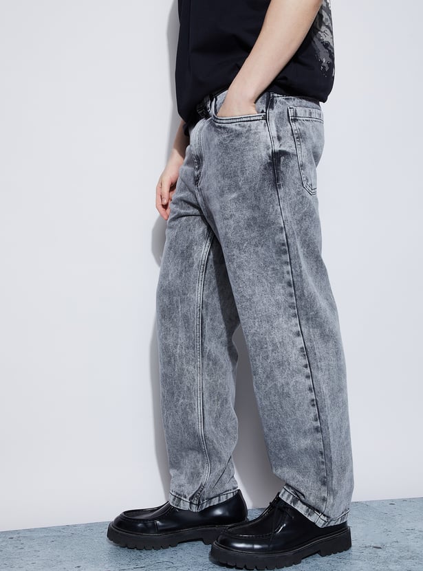 FORCA Washed Loose Fit Jeans