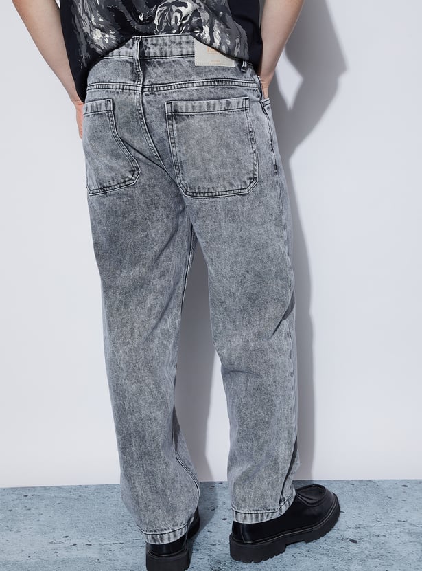 FORCA Washed Loose Fit Jeans