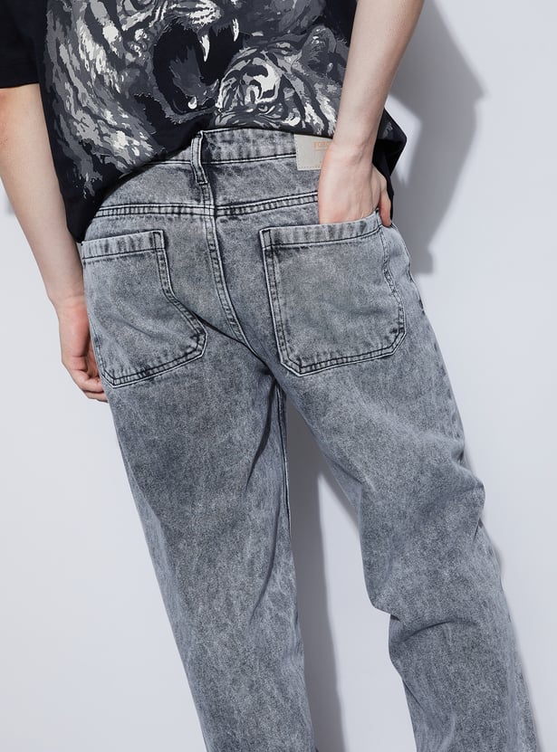 FORCA Washed Loose Fit Jeans
