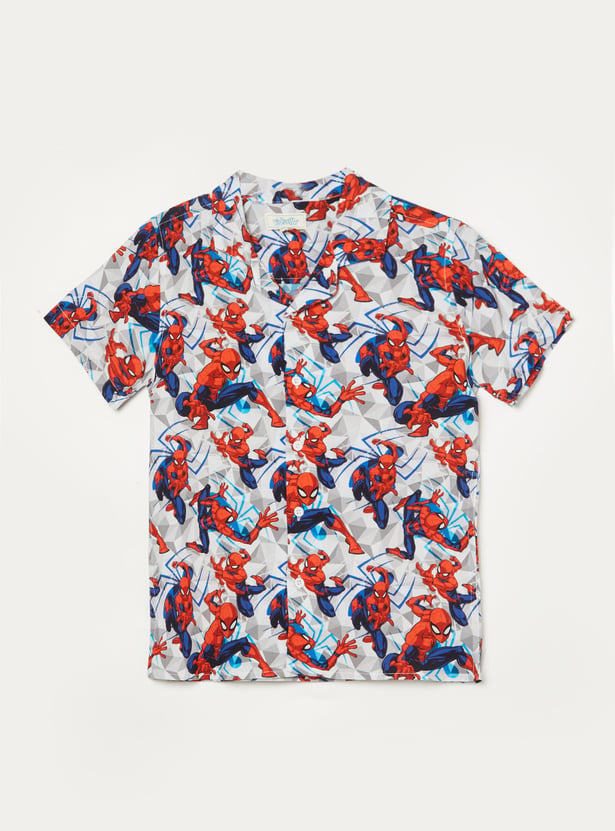 KIDSVILLE Boys Spider-Man Printed Shirt