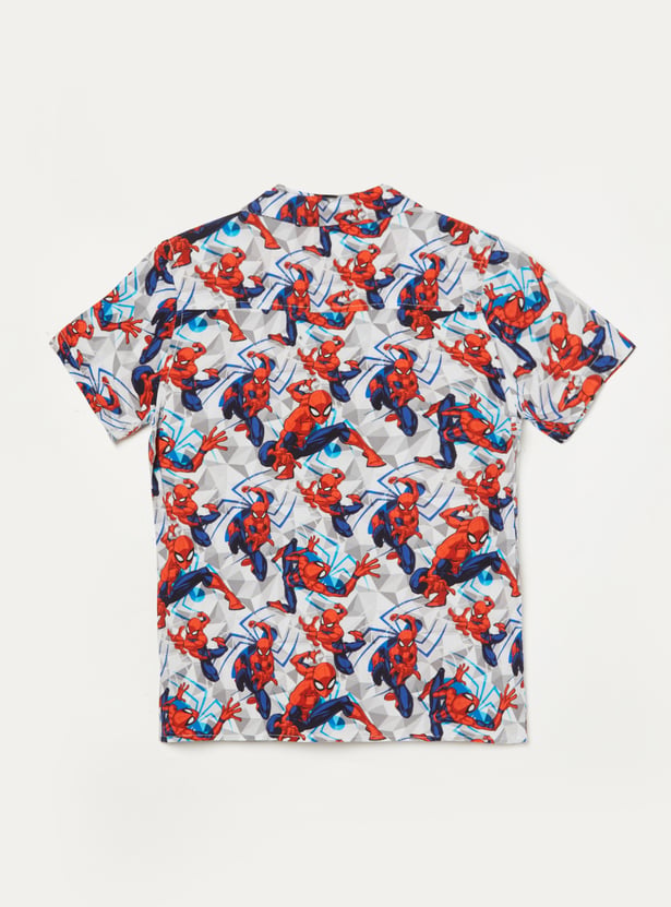 KIDSVILLE Boys Spider-Man Printed Shirt