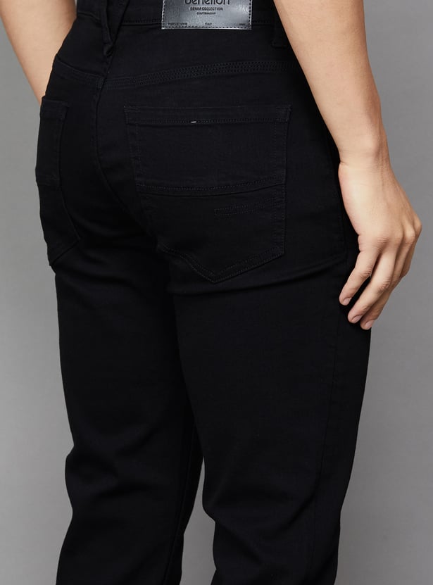 UNITED COLORS OF BENETTON Solid Mid-Rise Skinny Jeans
