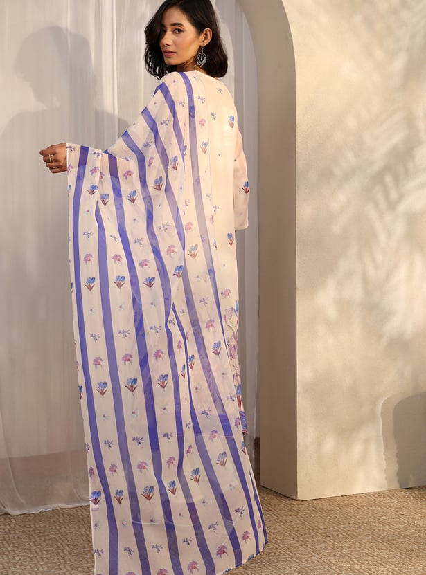 LIBAS Floral Print Kurta Set
