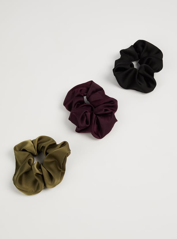 FAME FOREVER Assorted Hair Scrunchies - Pack of 3