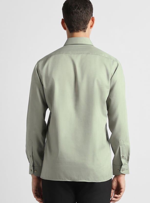 van heusen green dress shirt Van Heusen Teal Self Stripe Fitted Long Sleeve Shirt – Bradford Trading  Limited