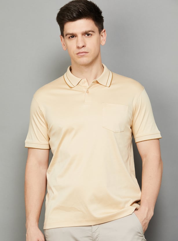 INDIAN TERRAIN Solid Polo T-shirt