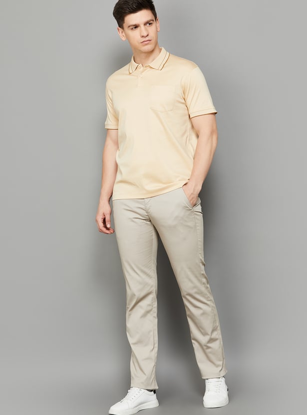 INDIAN TERRAIN Solid Polo T-shirt