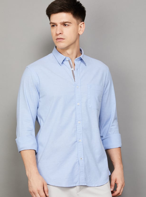 INDIAN TERRAIN Solid Regular Fit Shirt