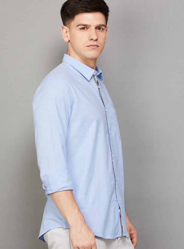 INDIAN TERRAIN Solid Regular Fit Shirt