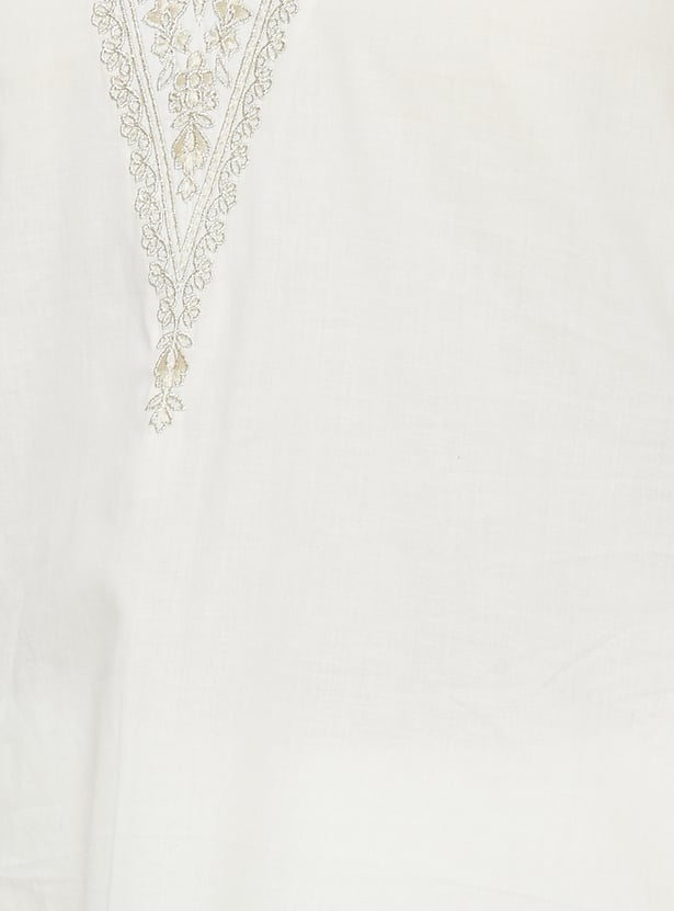 BIBA Embroidered Straight Kurta