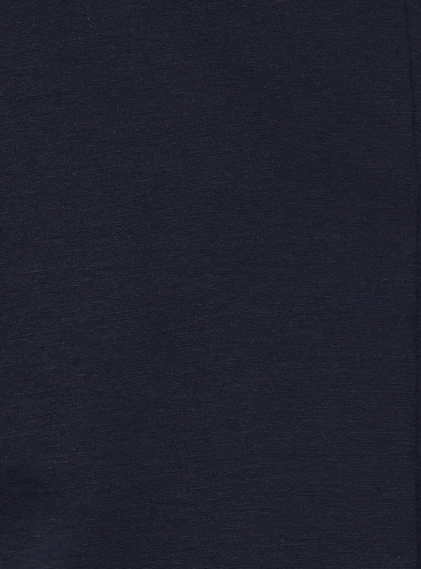 ALLEN SOLLY Solid Crop Fit Trousers
