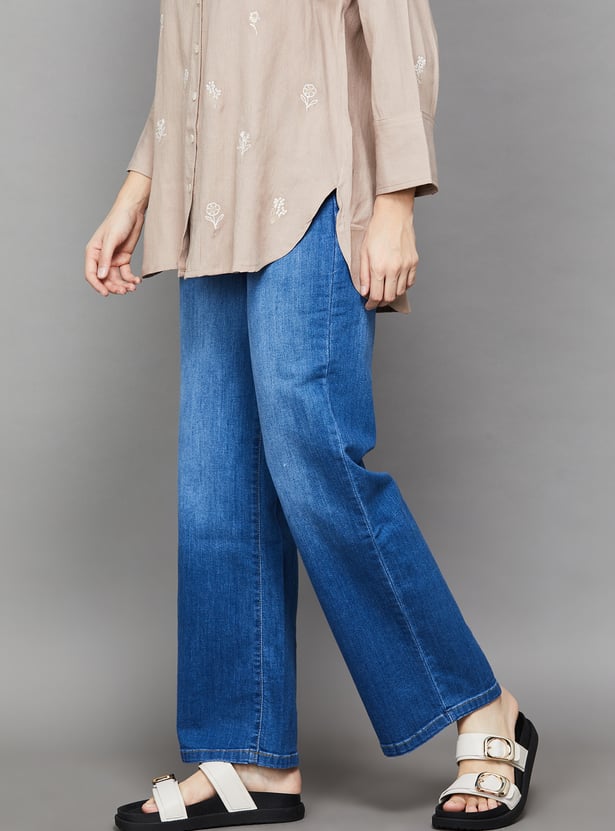KRAUS Washed Straight Fit Jeans