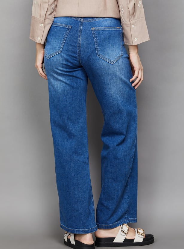 KRAUS Washed Straight Fit Jeans
