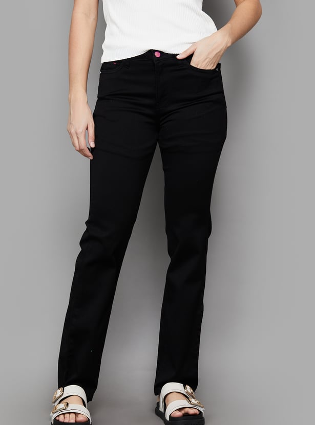 KRAUS Solid Straight Fit Jeans