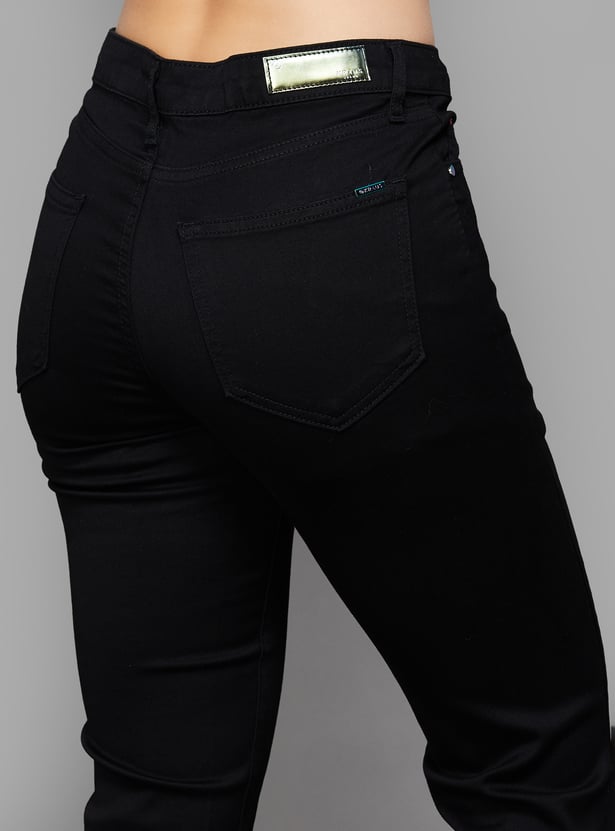 KRAUS Solid Straight Fit Jeans