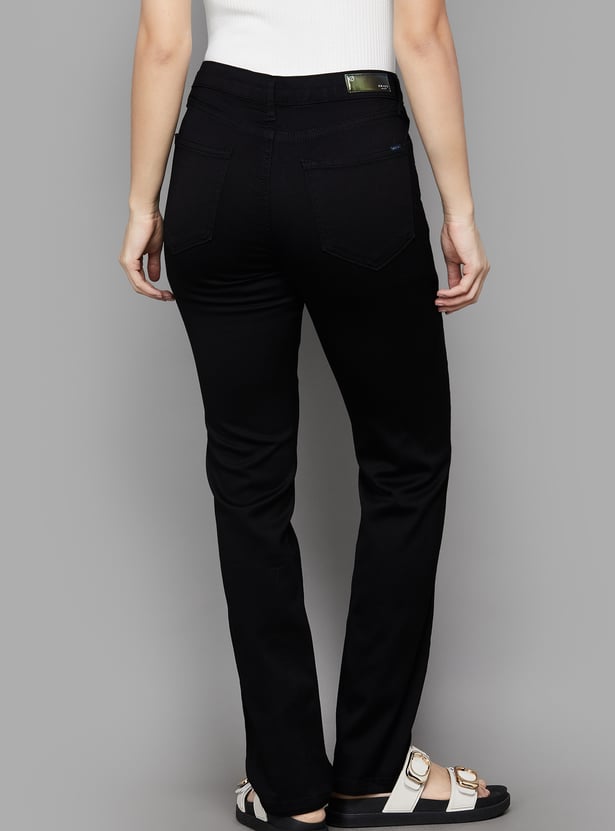KRAUS Solid Straight Fit Jeans