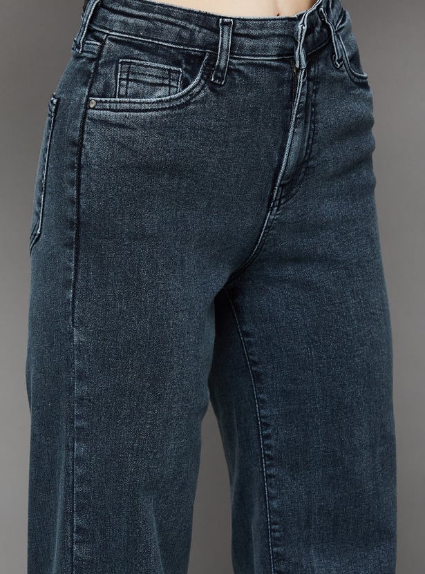 KRAUS Solid Straight Fit Jeans