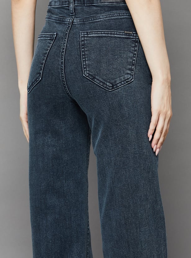 KRAUS Solid Straight Fit Jeans