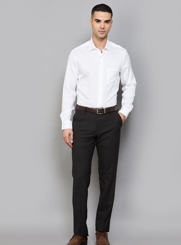 LOUIS PHILIPPE Solid Classic Fit Formal Shirt