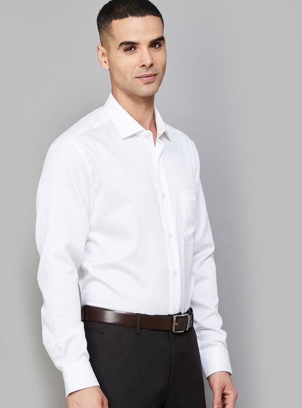 LOUIS PHILIPPE Solid Classic Fit Formal Shirt
