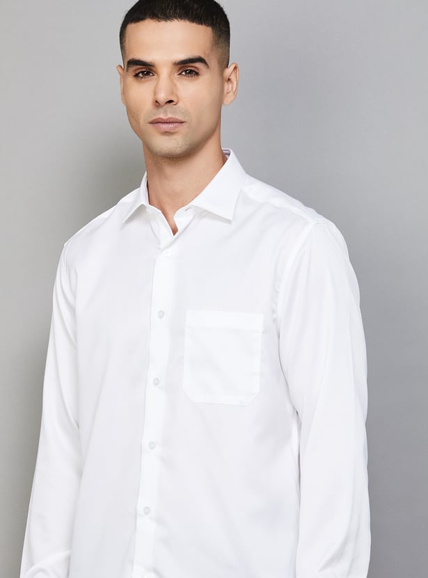 LOUIS PHILIPPE Solid Classic Fit Formal Shirt