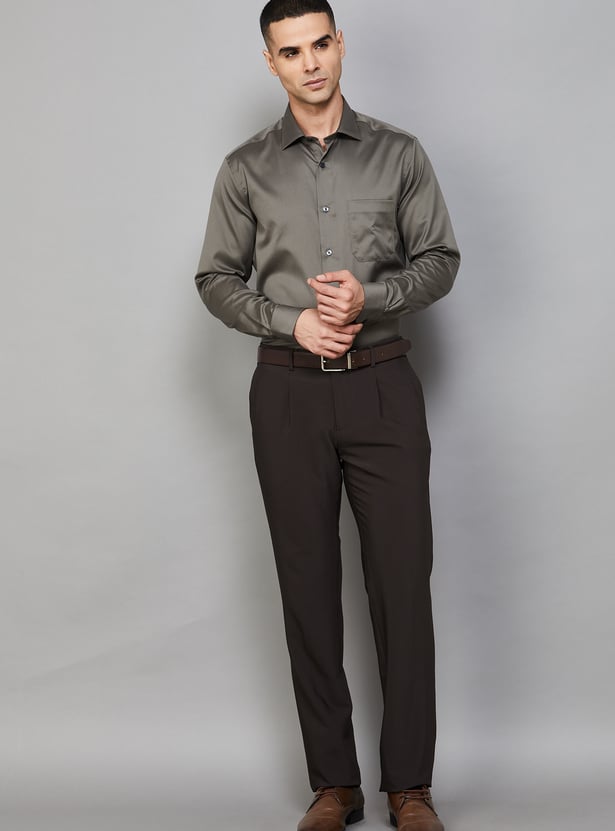 LOUIS PHILIPPE Solid Classic Fit Formal Shirt