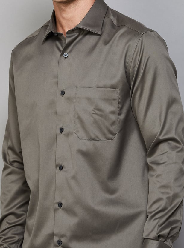 LOUIS PHILIPPE Solid Classic Fit Formal Shirt
