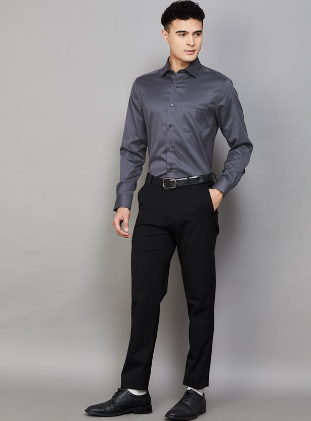 LOUIS PHILIPPE Solid Classic Fit Formal Shirt