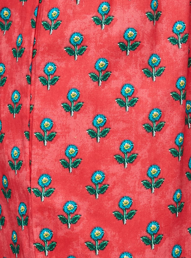 BIBA Embroidered A-Line Kurta Set