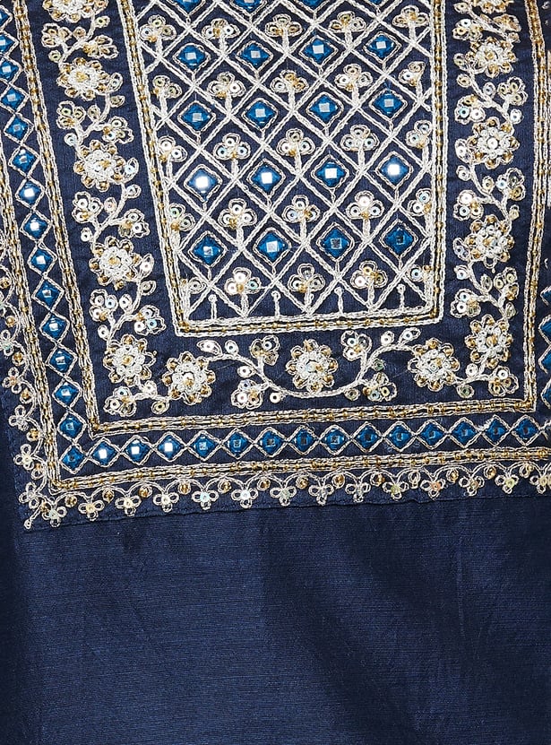 BIBA Embroidered Straight Kurta Set