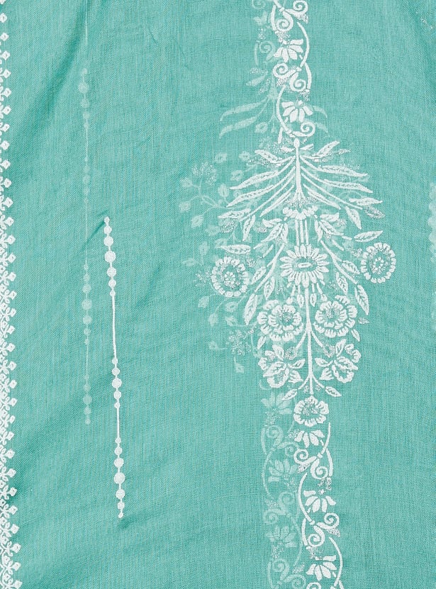 BIBA Ethnic Motif Straight Print Kurta Set
