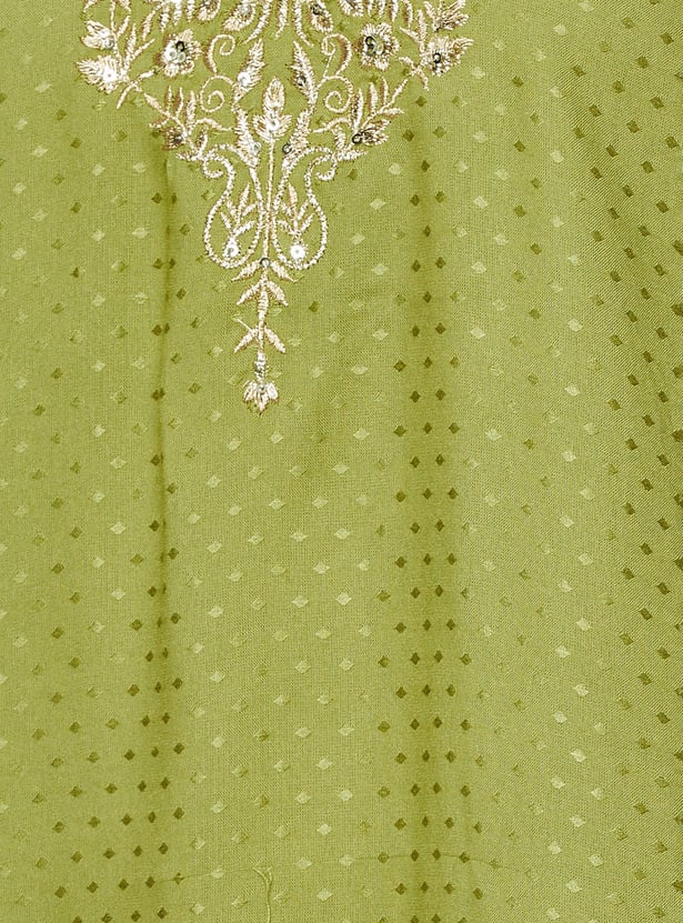 BIBA Embroidered Straight Kurta Set