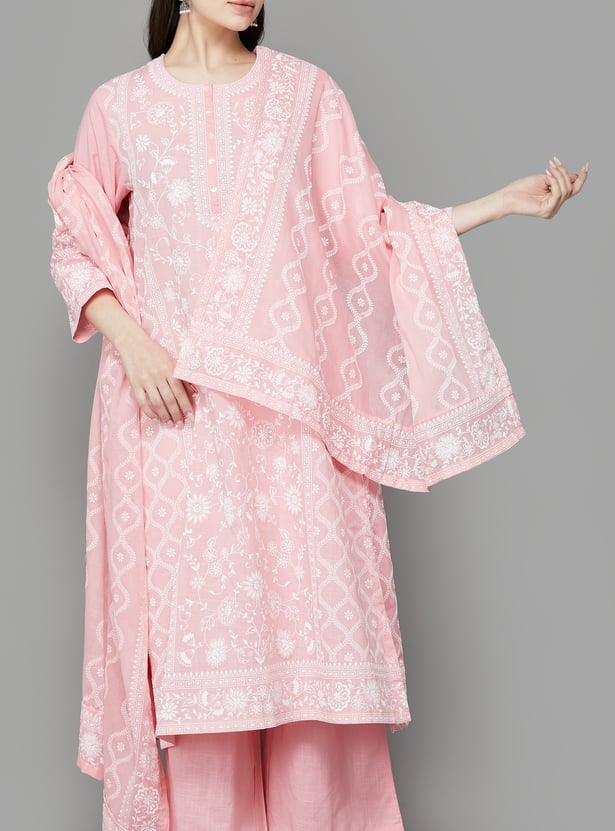 BIBA Printed Straight Kurta Set