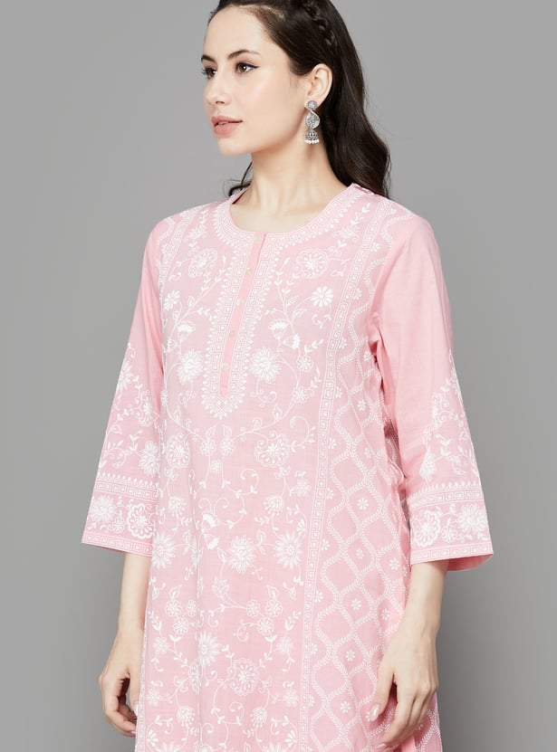BIBA Printed Straight Kurta Set