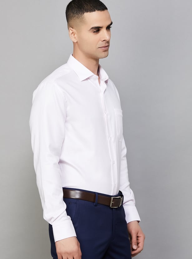 LOUIS PHILIPPE Herringbone Classic Fit Shirt