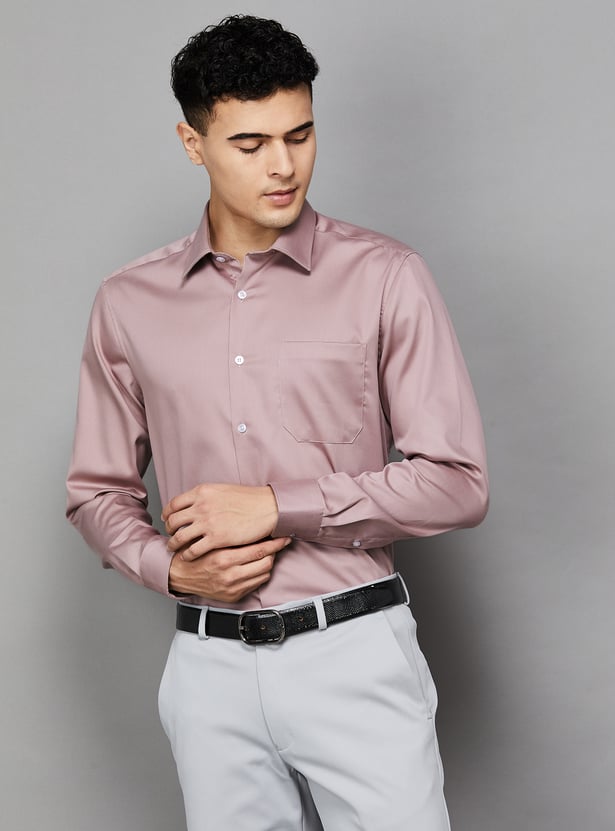 LOUIS PHILIPPE Solid Regular Formal Shirt