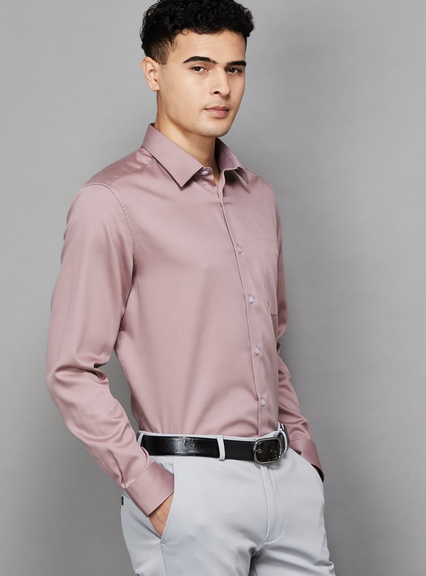 LOUIS PHILIPPE Solid Regular Formal Shirt