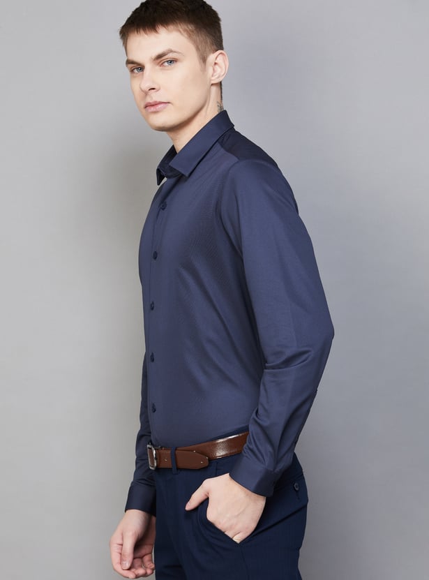 LOUIS PHILIPPE Solid Slim Fit Formal Shirt