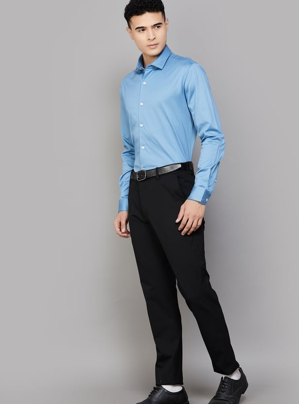 LOUIS PHILIPPE Solid Slim Fit Formal Shirt