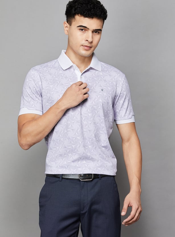 LOUIS PHILIPPE Printed Slim Polo T-shirt