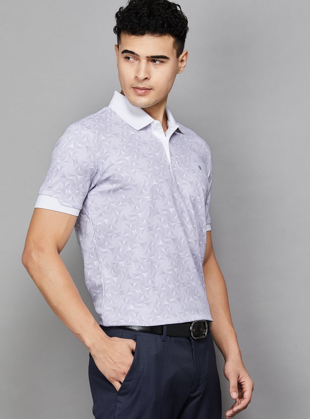LOUIS PHILIPPE Printed Slim Polo T-shirt
