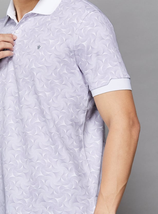 LOUIS PHILIPPE Printed Slim Polo T-shirt