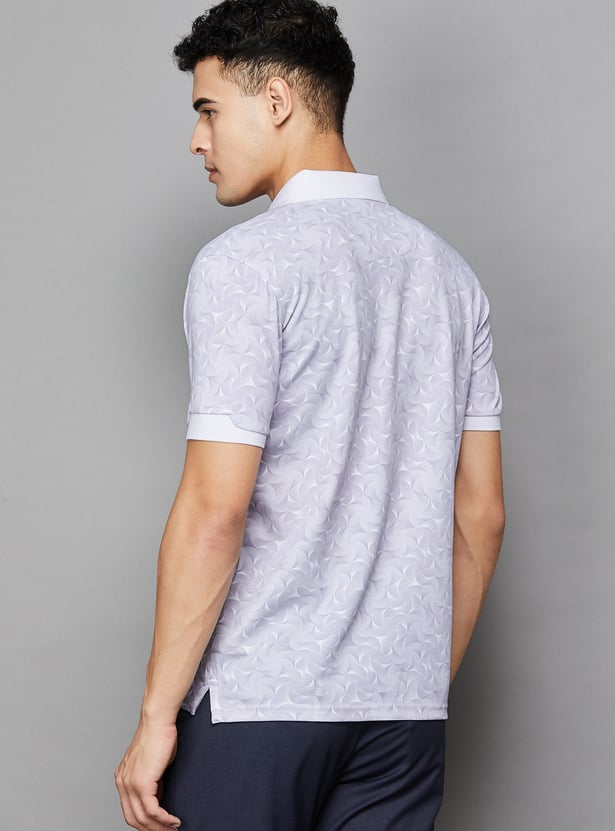 LOUIS PHILIPPE Printed Slim Polo T-shirt