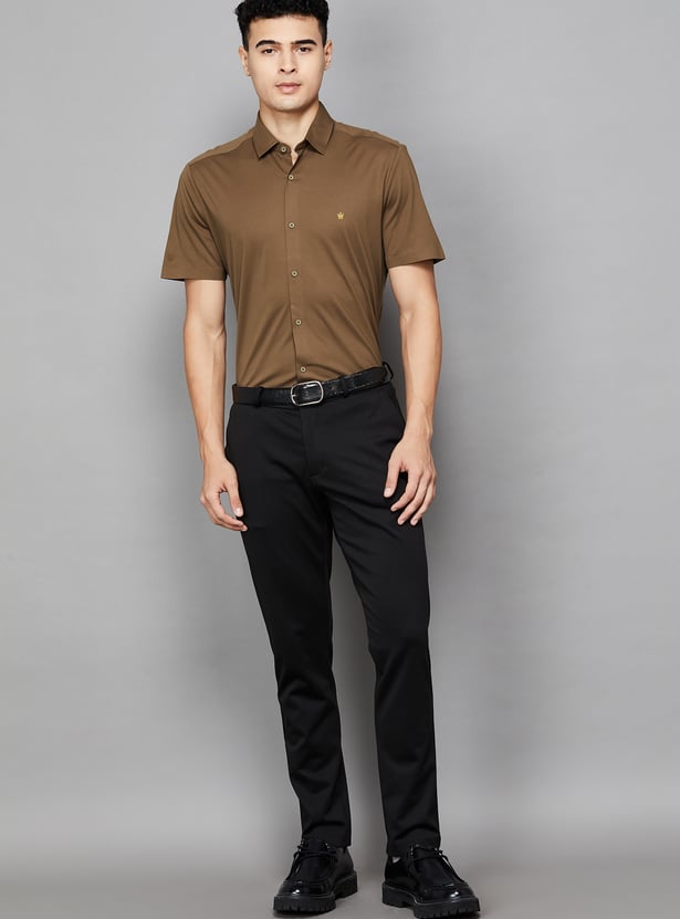LOUIS PHILIPPE Solid Slim Fit Formal Shirt