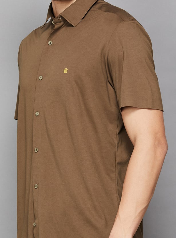 LOUIS PHILIPPE Solid Slim Fit Formal Shirt