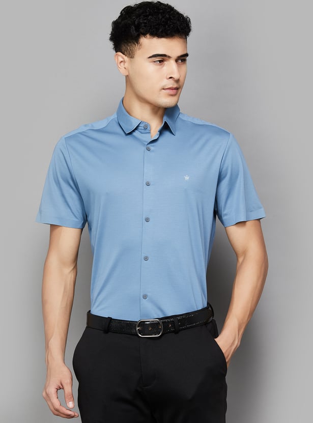 LOUIS PHILIPPE Solid Slim Fit Formal Shirt